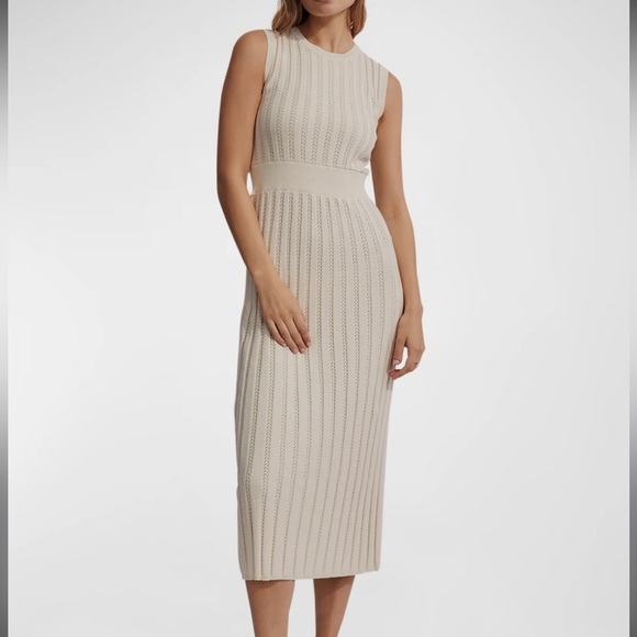 Varley Cream Ribbed Knit Top - Picture 6 of 6